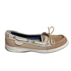 Sperry Angelfish Boat Shoes 8.5 Suede Leather Slip-on Preppy Athleisure Yacht